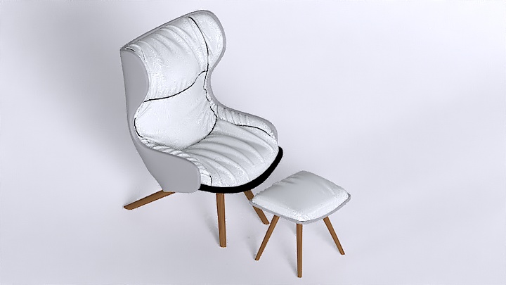 渲染模型_椅子2258