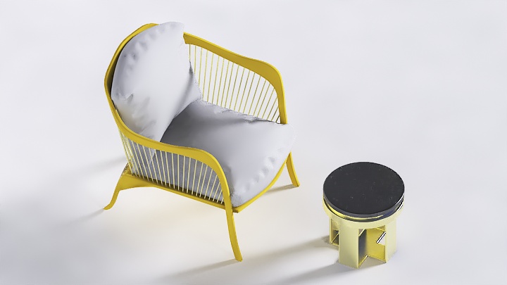 渲染模型_椅子2356