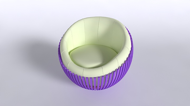 渲染模型_椅子2454