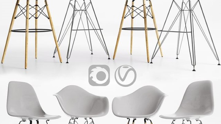 渲染模型_椅子2554