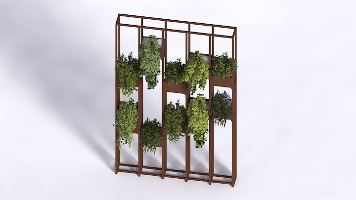 渲染模型_植物架001