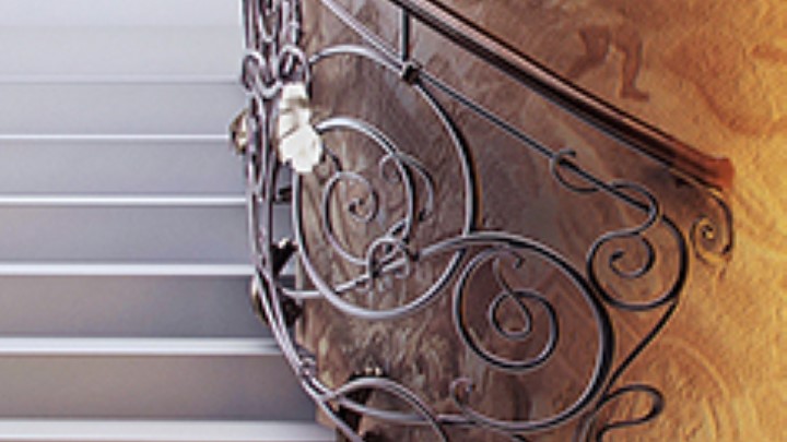 渲染模型_楼梯023