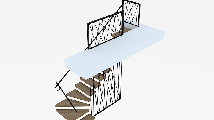 渲染模型_楼梯026