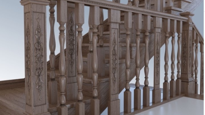 渲染模型_楼梯037