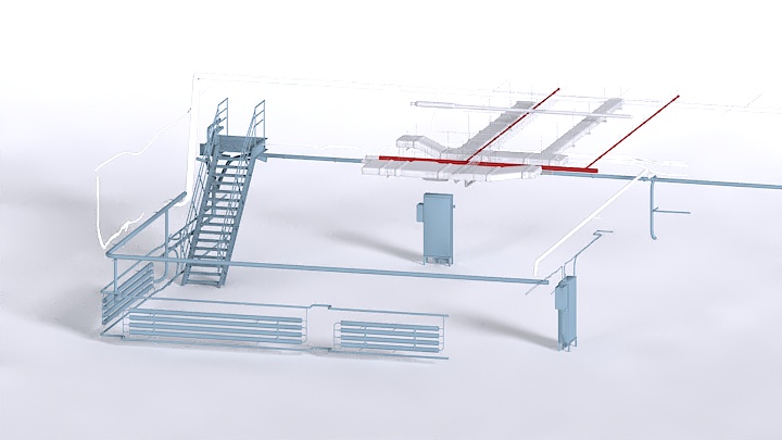 渲染模型_楼梯041