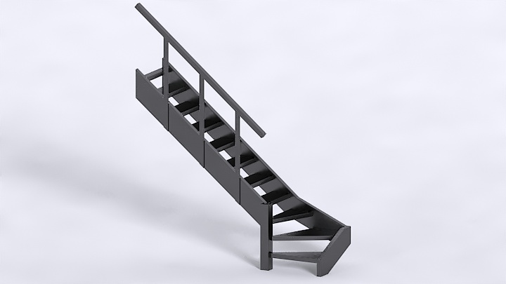 渲染模型_楼梯045