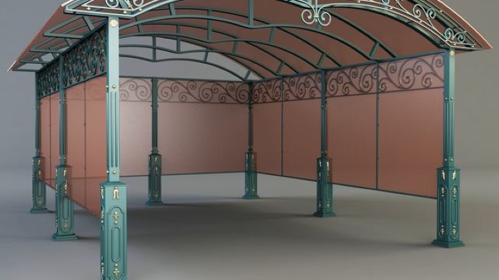 渲染模型_欧式大棚001