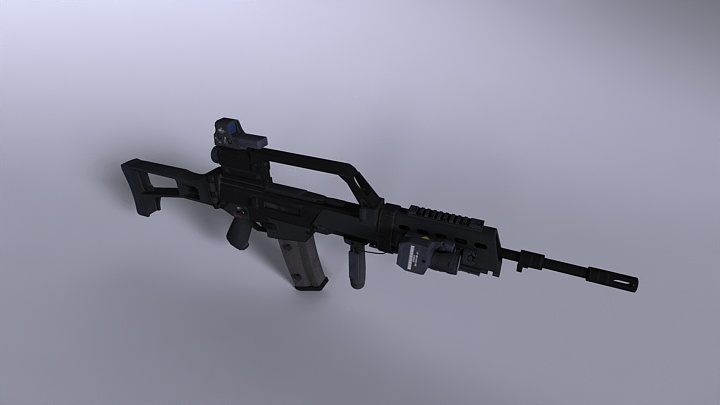 渲染模型_武器009