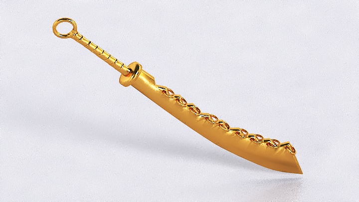 渲染模型_武器刀001