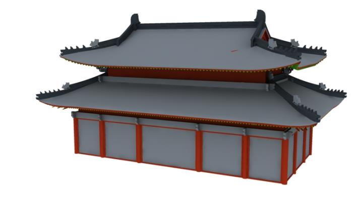 渲染模型_殿北式001