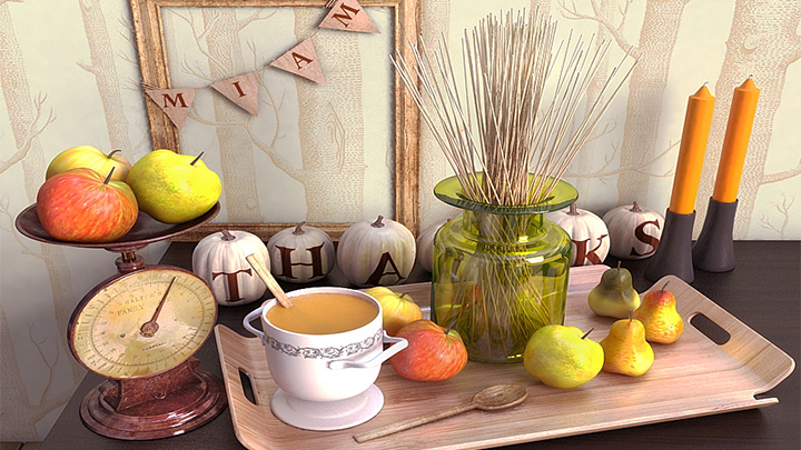 渲染模型_水果009