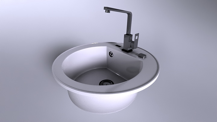渲染模型_水槽004