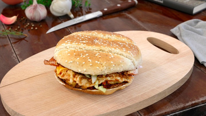 渲染模型_汉堡面包020