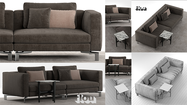 渲染模型_沙发1191