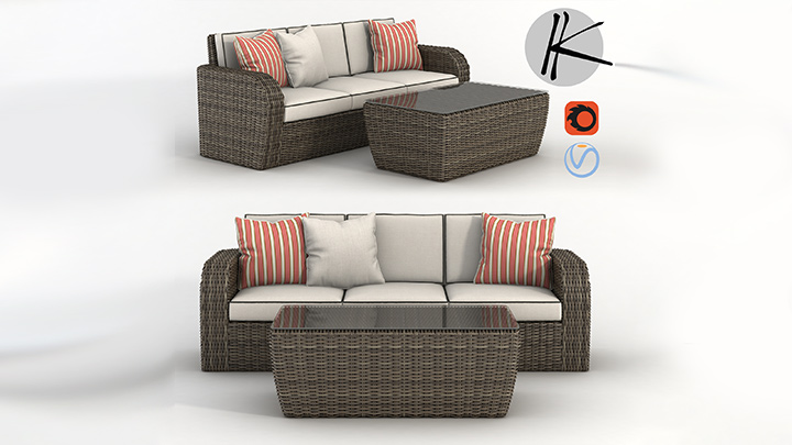 渲染模型_沙发1330