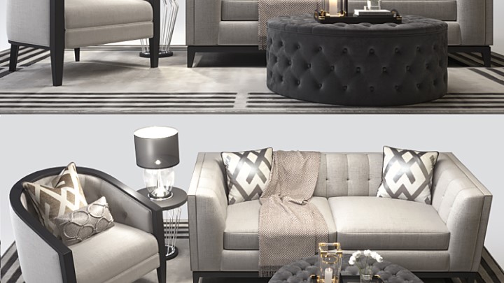 渲染模型_沙发2011