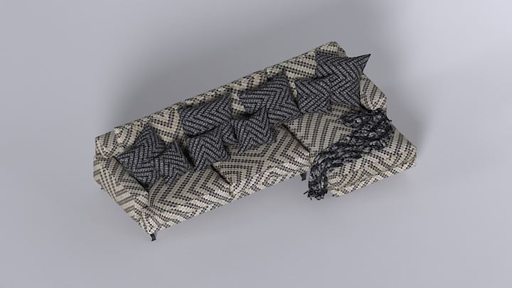 渲染模型_沙发2107