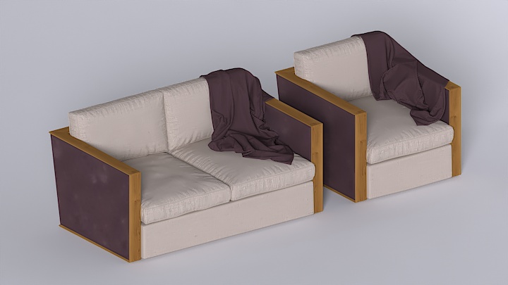 渲染模型_沙发2161