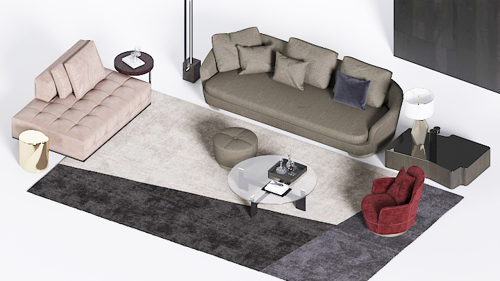渲染模型_沙发2312