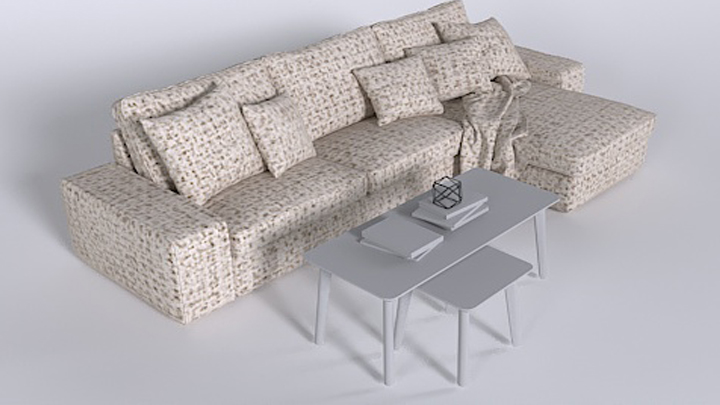 渲染模型_沙发2345