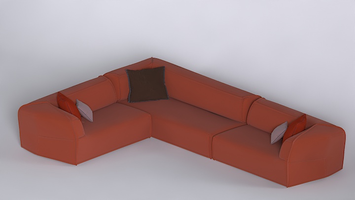 渲染模型_沙发2377