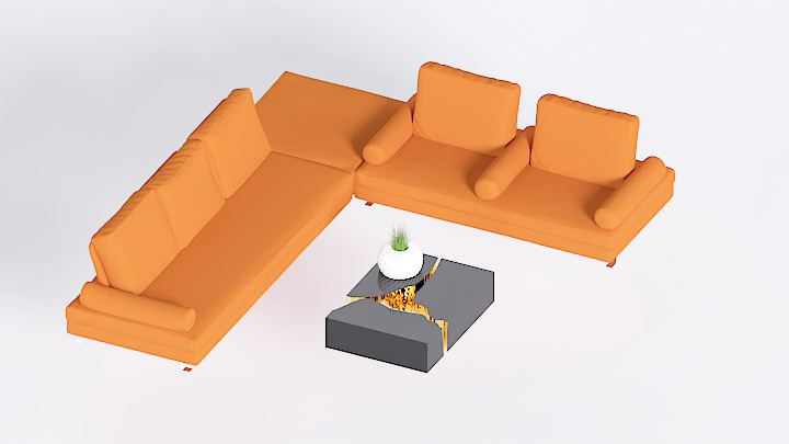 渲染模型_沙发2567