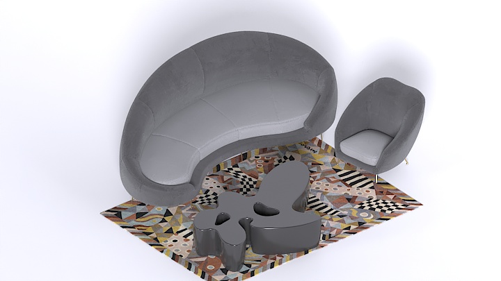 渲染模型_沙发2568