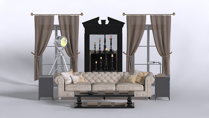 渲染模型_沙发2753