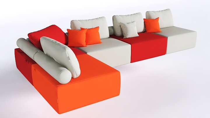 渲染模型_沙发2914