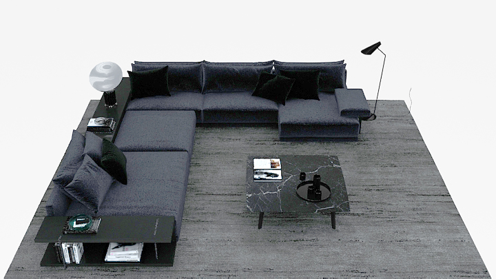 渲染模型_沙发3036
