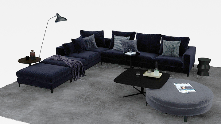 渲染模型_沙发3056