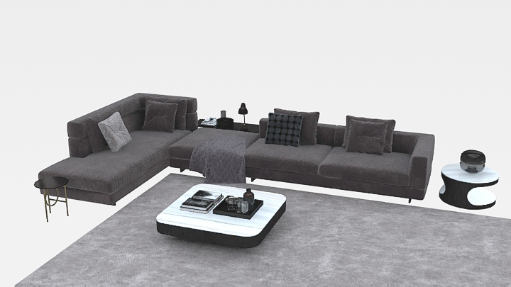 渲染模型_沙发3104