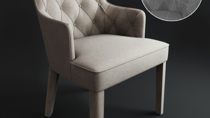 渲染模型_沙发椅024