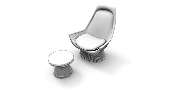 渲染模型_沙发椅061