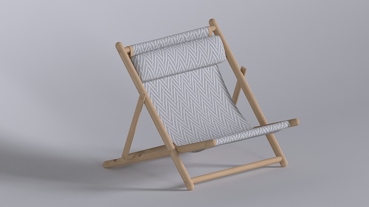 渲染模型_沙滩椅002