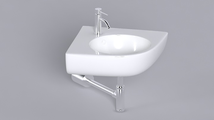 渲染模型_洗手台055
