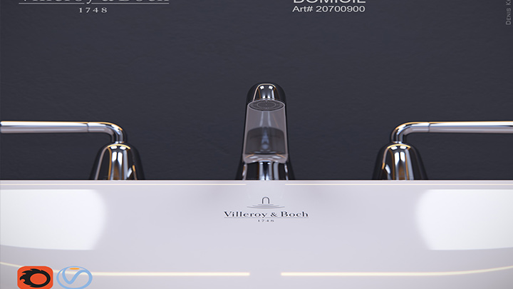 渲染模型_洗手池072