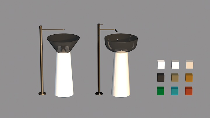 渲染模型_洗手池088