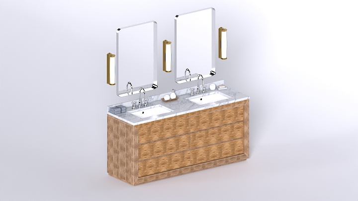 渲染模型_洗漱台074