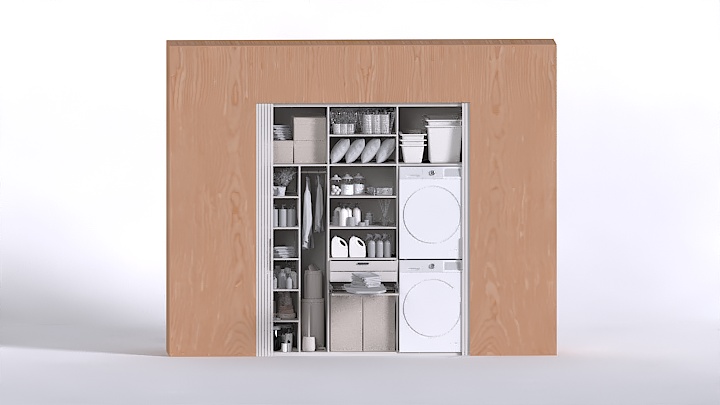 渲染模型_洗衣房003