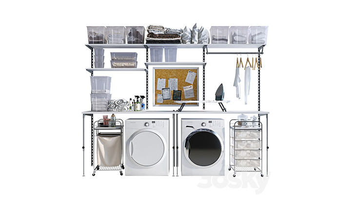 渲染模型_洗衣间001