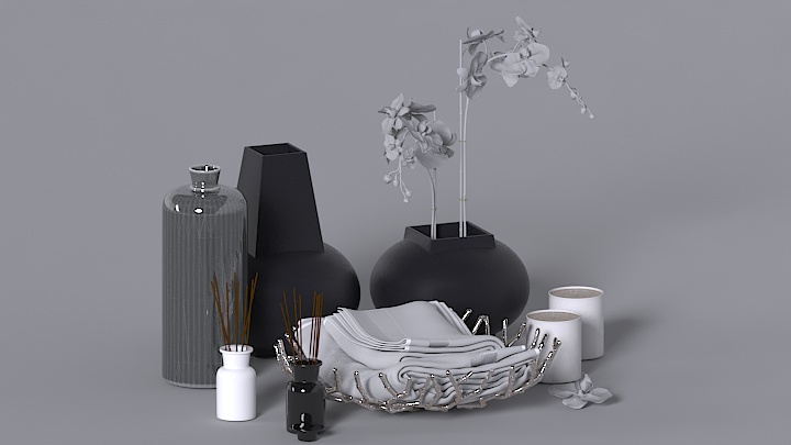 渲染模型_浴室套装007