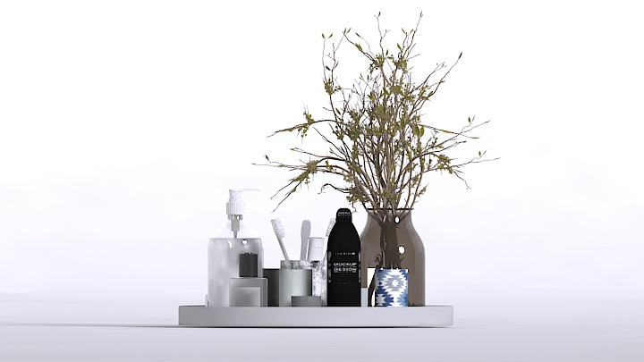 渲染模型_浴室套装011