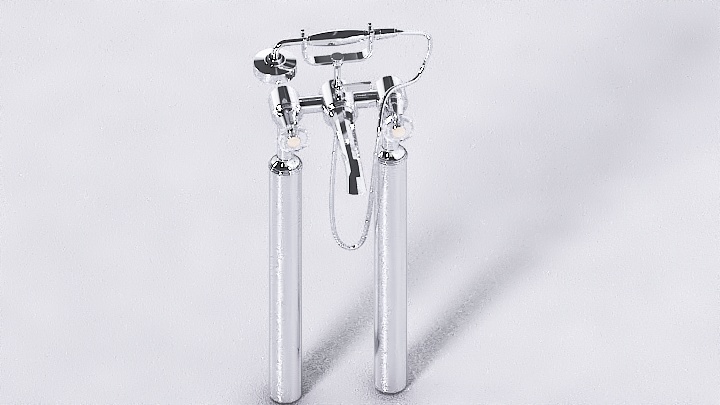 渲染模型_淋浴龙头003