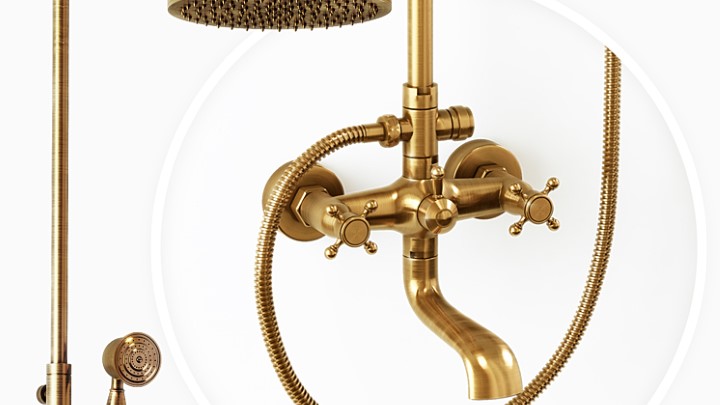 渲染模型_淋雨喷头002