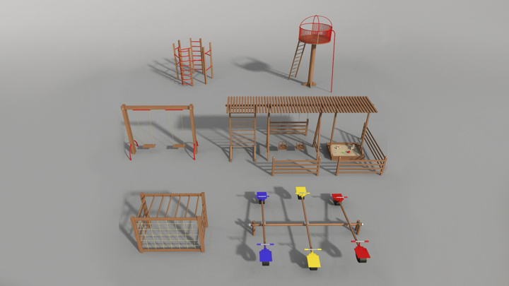 渲染模型_游乐设施009