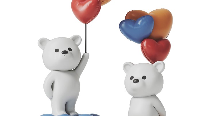 渲染模型_潮玩玩具装饰001