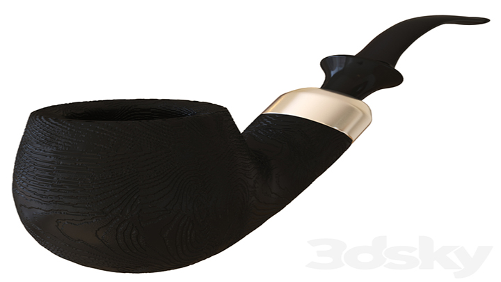 渲染模型_烟斗001