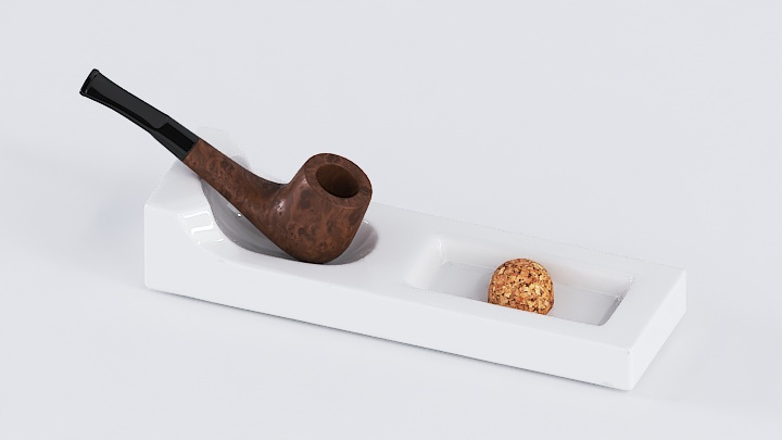 渲染模型_烟杆001