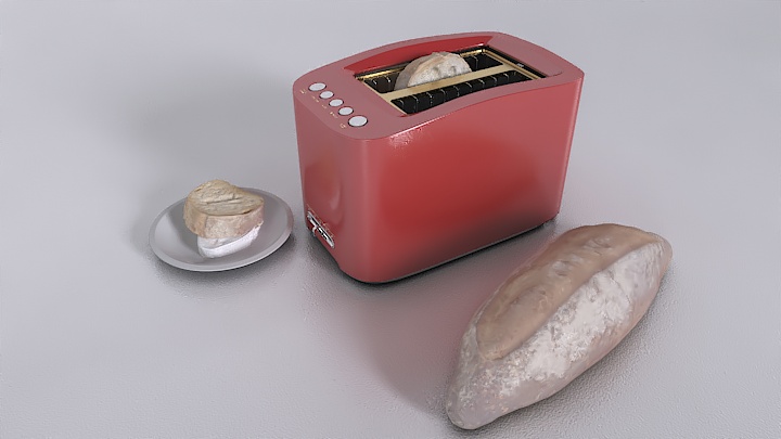 渲染模型_烤吐司机001